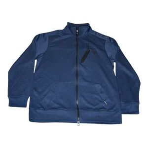 Spyder ProWeb Active Full Zip Jacket Navy Blue Mens (L) Polyester Athletic Track